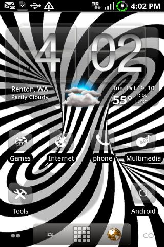 Hipnotic Swirl Live Wallpaper Android Themes
