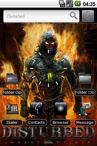 Disturbed – Black Icons Android Themes