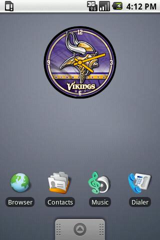 Minnesota Vikings Clock Android Themes