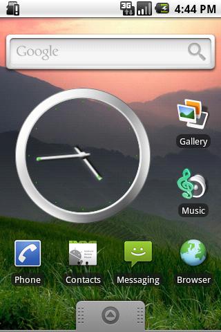 Custom Clear Clock Widget