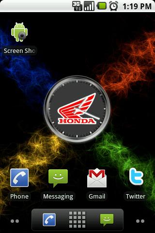 Honda Motorsports Clock Widget Android Themes