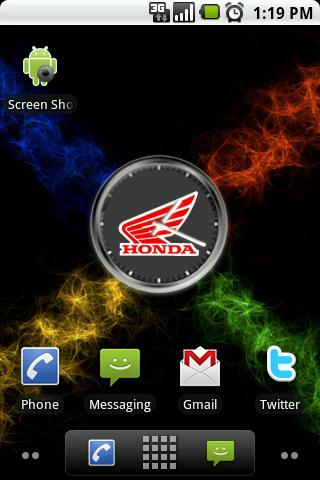 Honda Motorsports Clock Widget