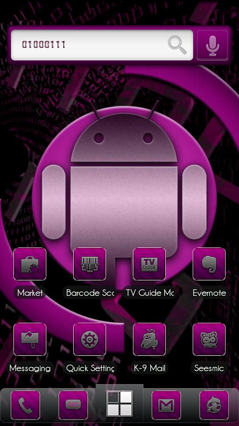 ADWTheme Binary Pink Android Personalization