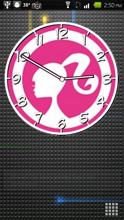 Barbie Clock Android Themes