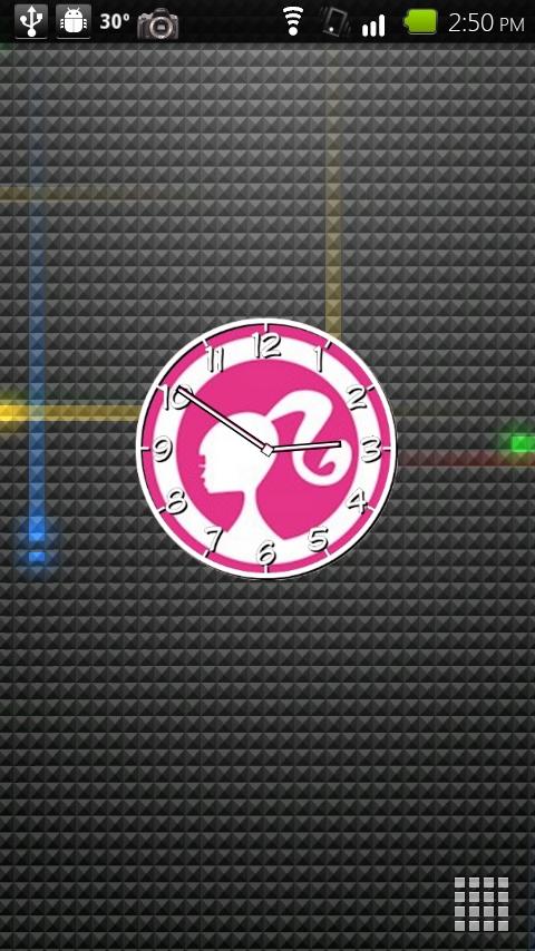 Barbie Clock Android Themes
