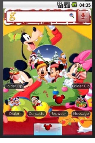 Mickey Christmas Theme Android Themes