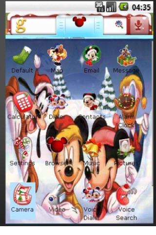 Mickey Christmas Theme Android Themes