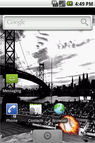 Baseball Cracked Screen Live W Android Themes