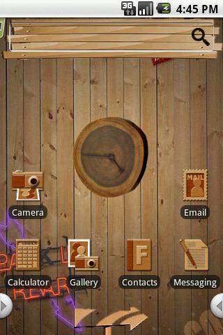 Theme:Wooden Home Android Themes
