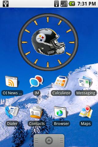 Steelers Helmet Clock Widget