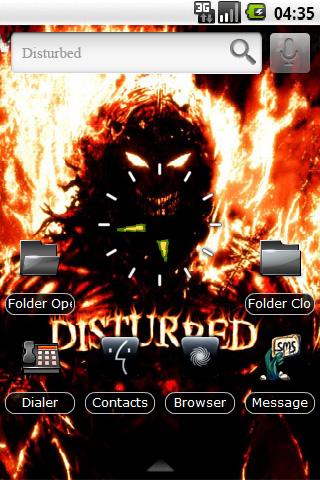 Disturbed 2 – Black Icons Android Themes