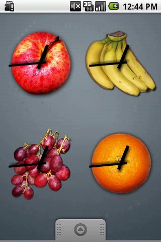 Fruit Clock Widget Android Themes