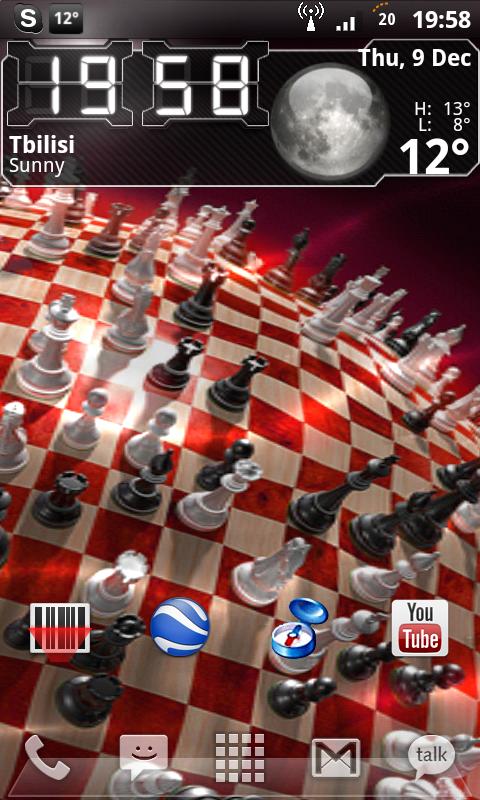 3D Chess Planet Live Wallpaper