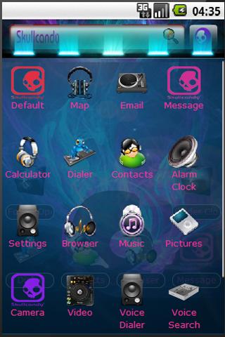 SkullCandy Girlz Android Themes