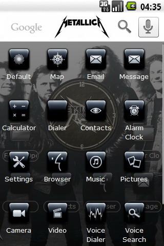Metallica theme Android Themes