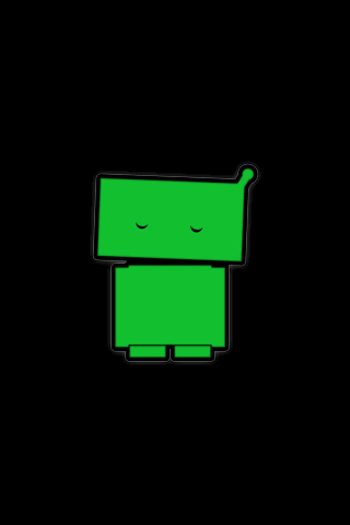 Blinky Droid Green Live Wall Android Themes