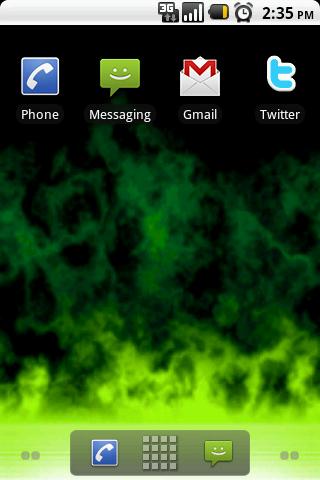 Green Flames Live Wallpaper