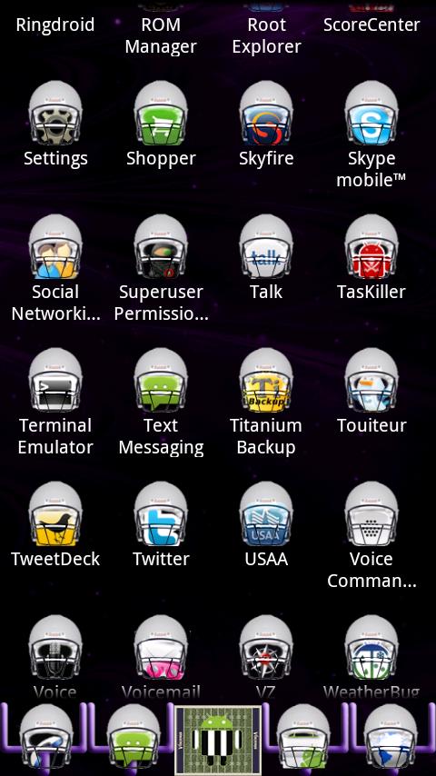Football theme (Purple) Android Themes