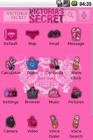 Theme: Victoria’s Secret Pink Android Personalization
