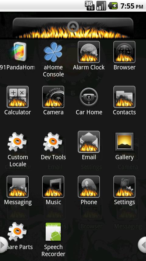 aHome/Open Home Hell HD2 Theme Android Themes