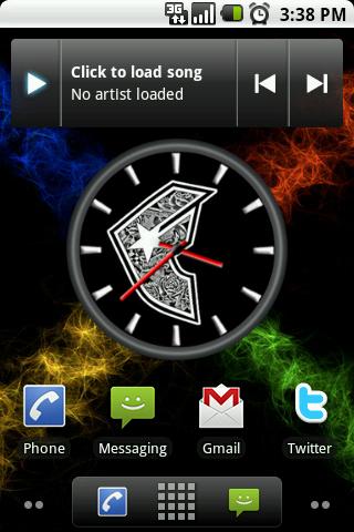 Famous Star Big Clock Widget Android Themes