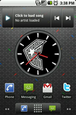 Famous Star Big Clock Widget Android Themes