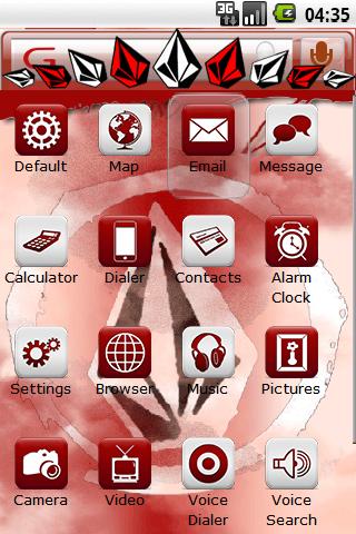 Volcom R/W theme Android Personalization