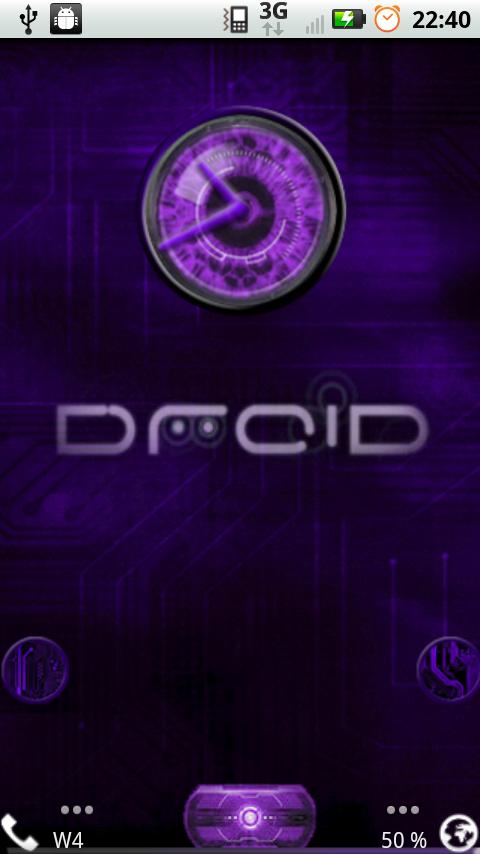 DROID Eye – PURPLE Android Themes