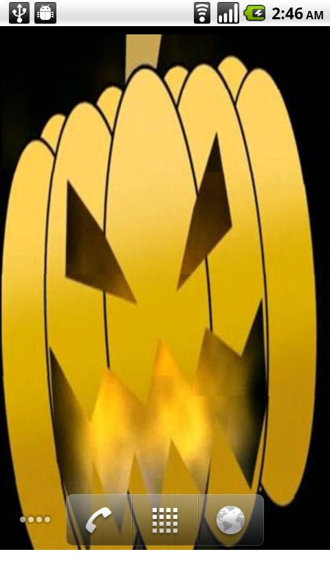 Burning Pumpkin Live Wallpaper Android Themes