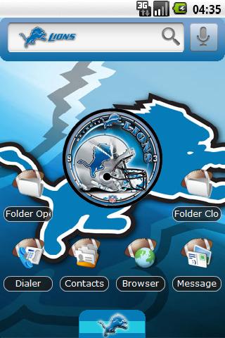 Theme: Detroit Lions Android Personalization