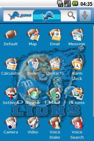 Theme: Detroit Lions Android Personalization