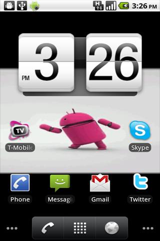 Dancing Pink Andy Live Wall Android Themes