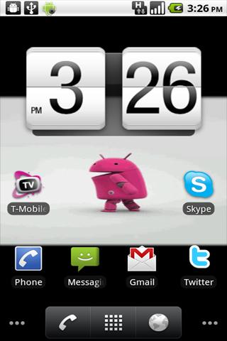 Dancing Pink Andy Live Wall Android Themes