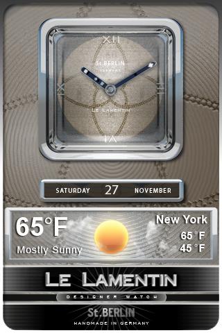 LAMENTIN clock widget theme Android Themes