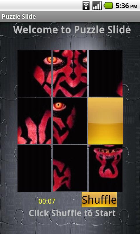 The Puzzle Slide: Darth Maul Android Themes