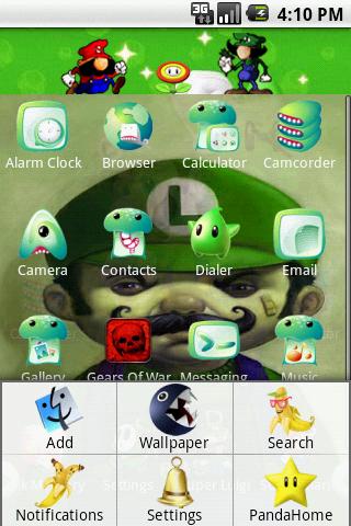 HD Theme:Super Luigi Android Themes