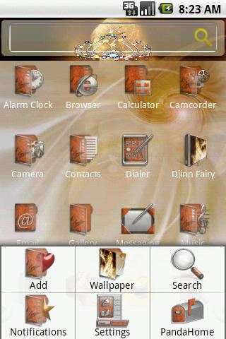 HD Theme:Djinn Fairy Android Themes