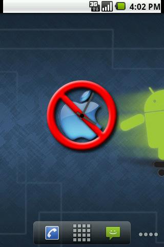 Anti-Apple Clock Widget Android Themes