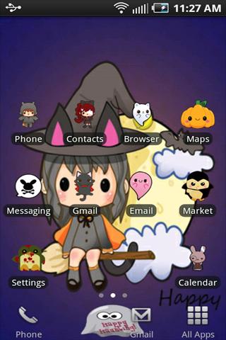 Cute Halloween Theme Android Themes