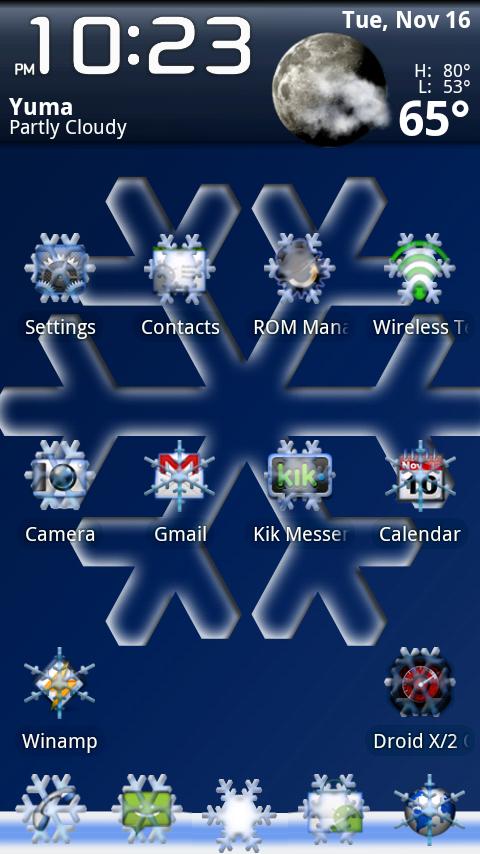 ADW Theme Snow Android Themes