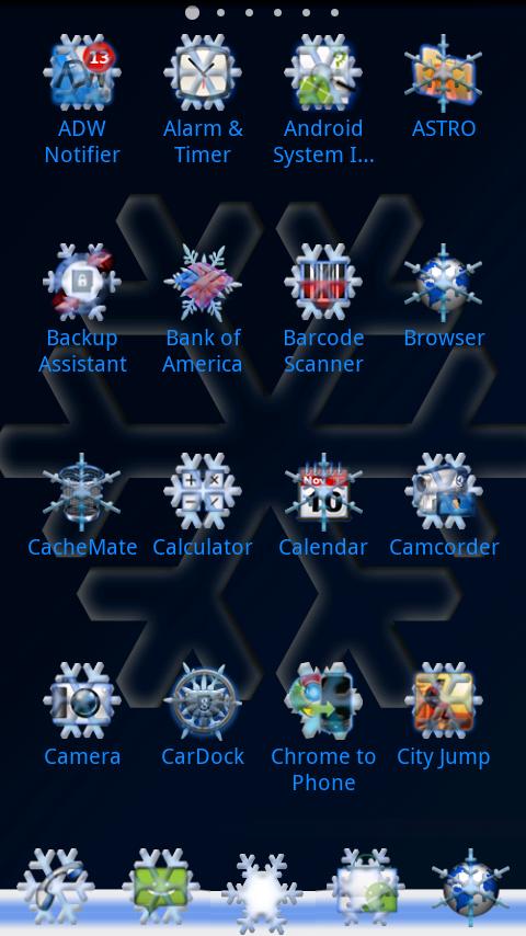 ADW Theme Snow Android Themes