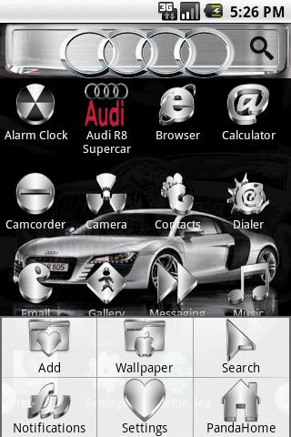 Theme:AudiR8 Supercar Android Themes