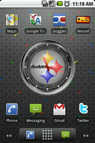 Large Steelers Clock Widget Android Themes