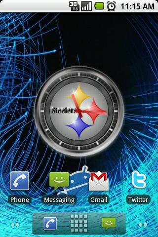 Large Steelers Clock Widget Android Themes