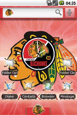 Theme: Chicago Blackhawks Android Themes