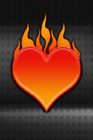 Burning heart live wallpaper Android Themes