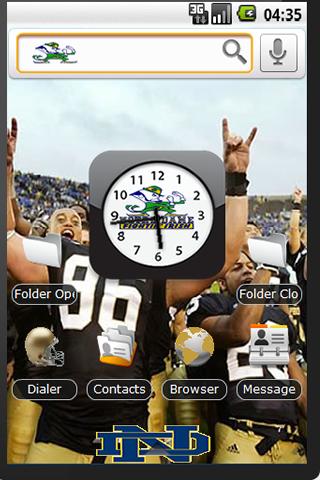 Notre Dame Fighting Irish Android Themes