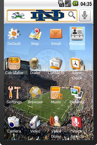 Notre Dame Fighting Irish Android Themes