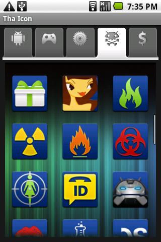 Tha Icon: Marine Blue Android Themes