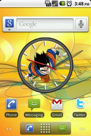 DBZ Gohan Big Clock Widget Android Themes